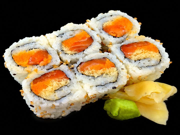 Crispy Spicy Salmon Roll (6pcs)