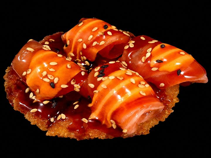 Salmon Sushi Pizza ( 8pcs)